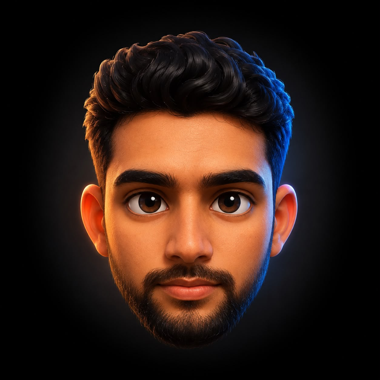 3D avatar of Umar.